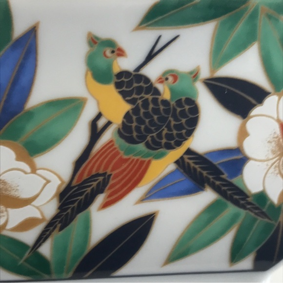 TAKAHASHI San Francisco TROPICALE Square Sauce Rice Bowl Bids and Floral - Picture 8 of 16